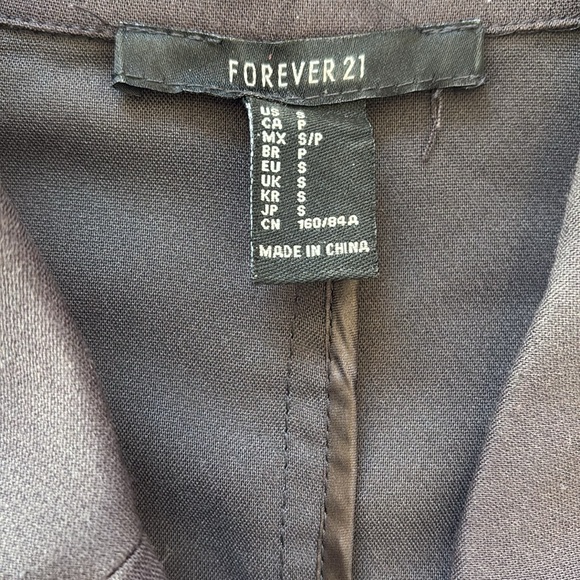 Forever 21 Dark Grey/Blackish Blazer - Picture 4 of 5